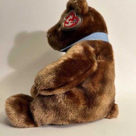 2001 TY Beanie Buddy Original Hero bear 8” brown - Picture 3 of 7